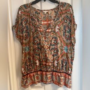 EUC! Sonoma Cotton Peasant Top Size XL
